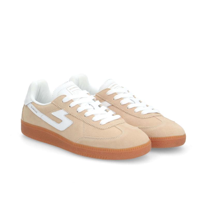 SHEFFIELD JOGGER M - SUEDE/NAPPA - BEIGE/BLANC